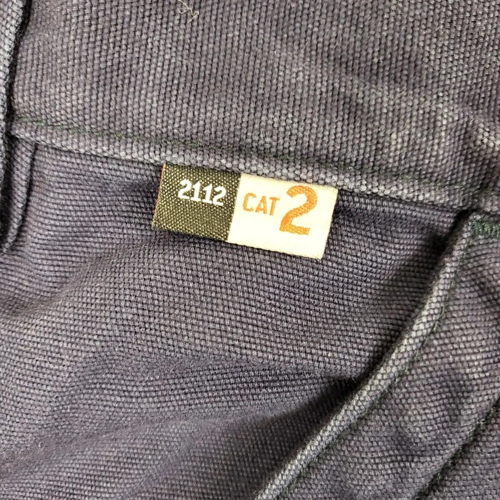Carhartt Mens FRB240 DNY Flame Resistant Canvas Cargo‎ Pants Dark Navy NWT 44x32